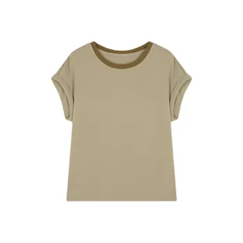 Mo Han Yi Mei T Shirt Women's Khaki Green