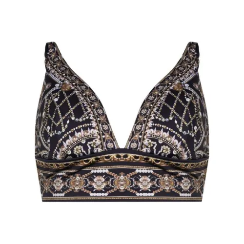 Twinset Embossed Triangle Bikini Top
