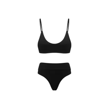 YUKARI SWIM Two Piece Swimsuits Women's Black
