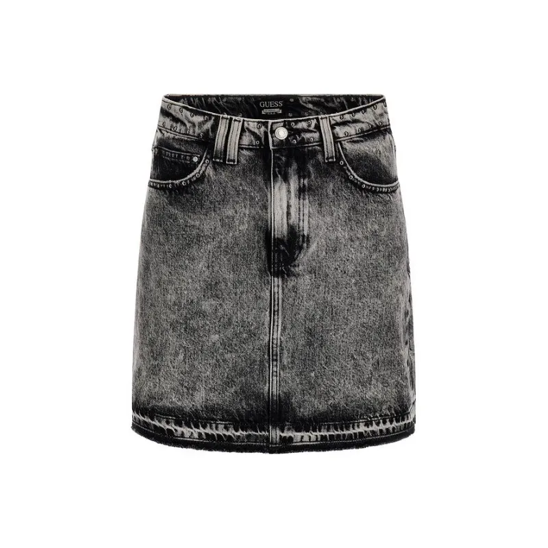 GUESS Denim Short Skirts Women's Smoke Gray-0