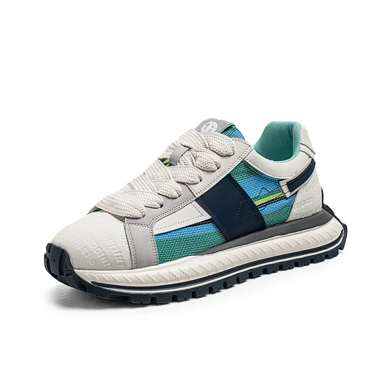 Yi Jiabao Anti Slip Wear Resistant Low Top Chunky Sneakers Men's-4