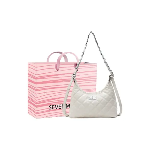 SEVENMOONS PU Crossbody Bag, Shoulder Bag Women's White/Black/Blue/Pink