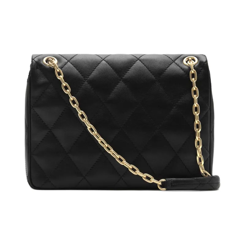 Burberry Calfskin Shoulder Bag Medium Size Women's Black-2