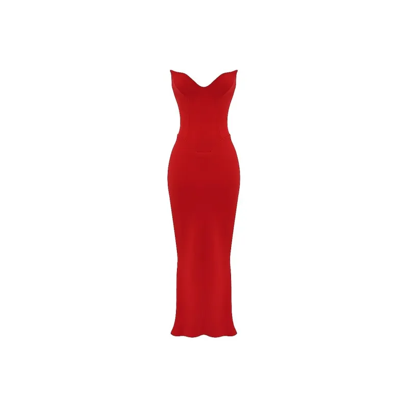 HOUSE OF CB TAMARA Evening Dress Women's Cherry-0