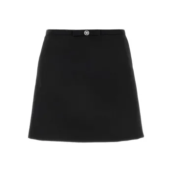 VERSACE Zip Up Mini Skirt