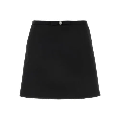 VERSACE Zip-Up Mini Skirt