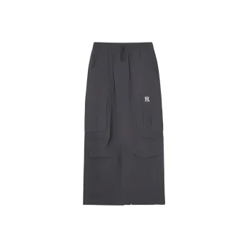 MLB New York Yankees Casual Long Skirt Women's Charcoal Gray