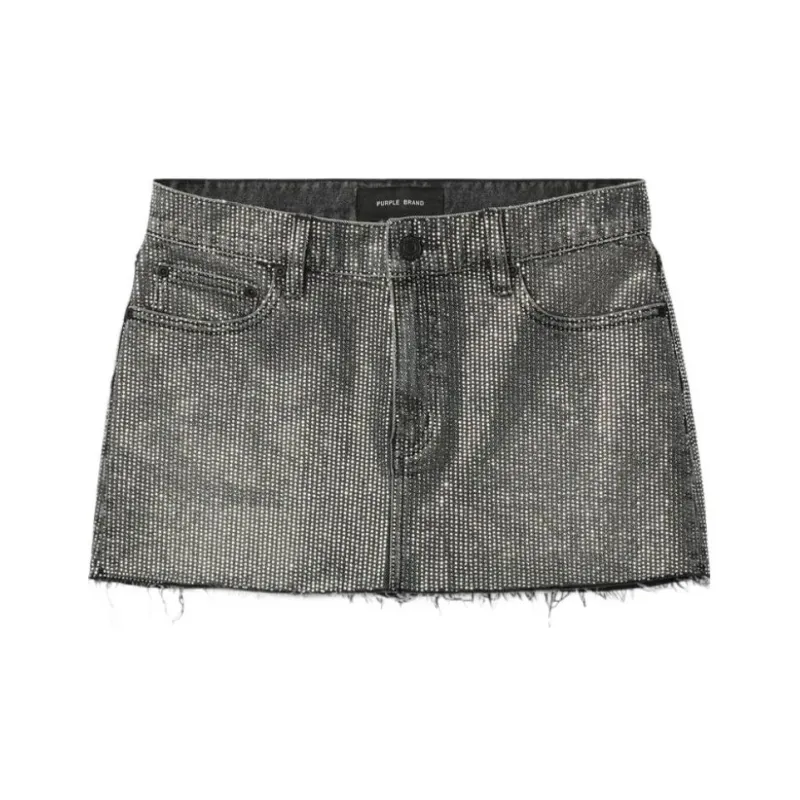 PURPLE-BRAND Casual Short Skirts Women's Black-0