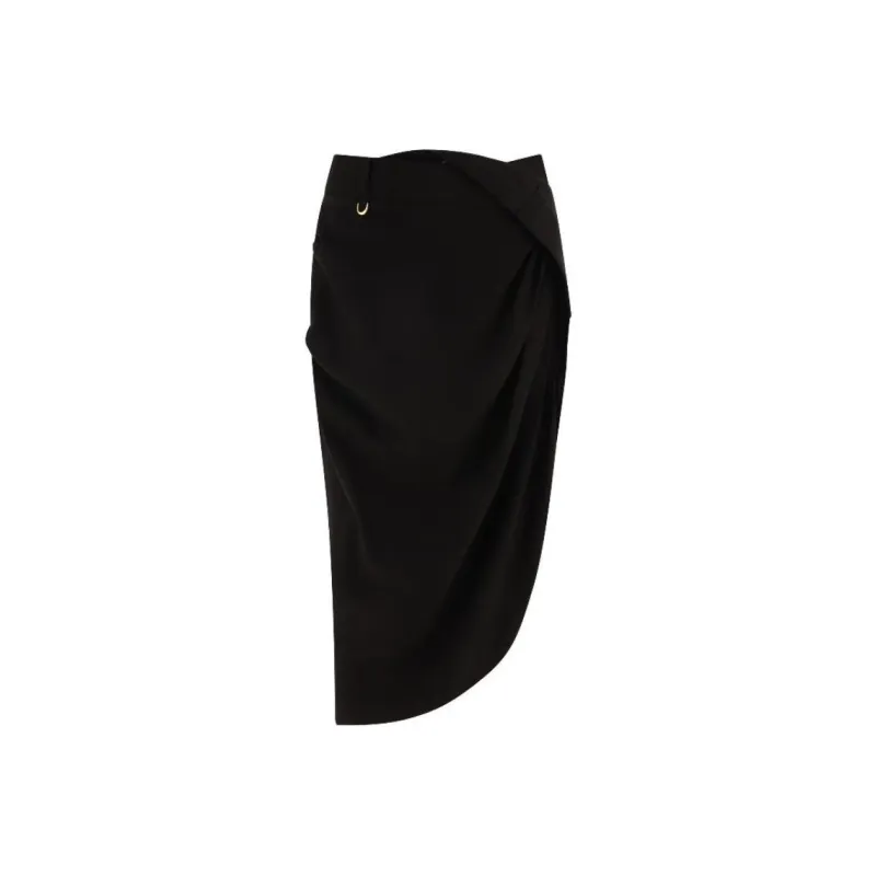 Jacquemus La Jupe Saudade Draped Skirt-0