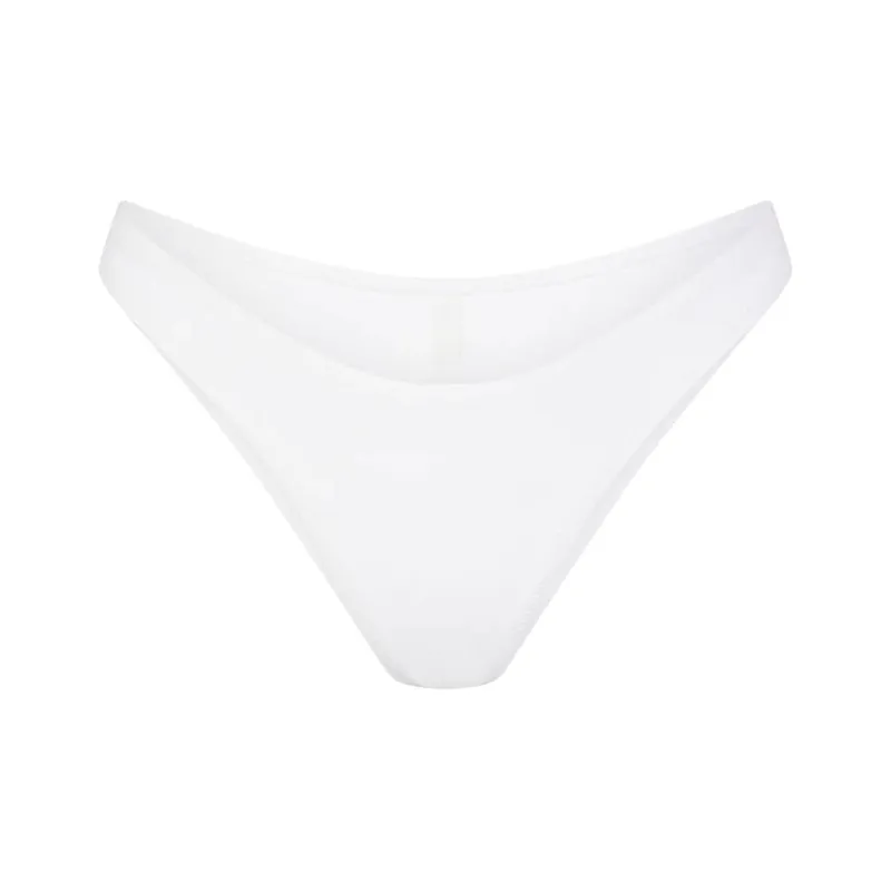 SKIMS SIGNATURE SWIM CHEEKY TANGA BOTTOMS Swimming Shorts Women's SNOW/Snow-0
