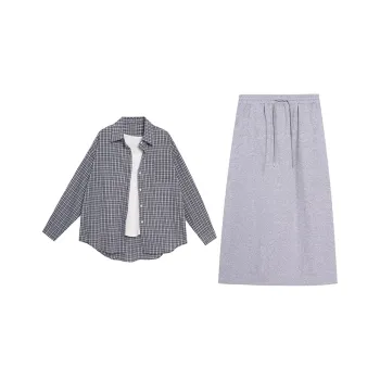 PZHK Two Piece Skirt Sets Women's