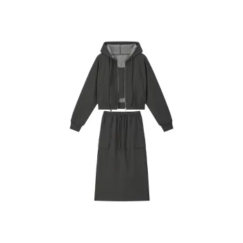 VIMLY Skirt Set Women's Iron Gray