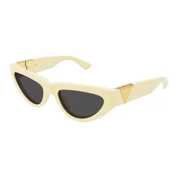 Bottega Veneta Acetate Cat Eye Sunglasses Unisex Yellow