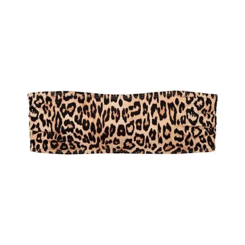 Victoria's Secret VS Archives Swim Macrame Bandeau Bikini Top / L Bikini Women's Leopard Print