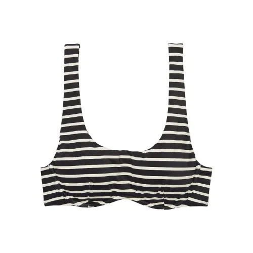 Victoria's Secret PINK THE WAVE BIKINI TOP / Black Bikini Women's Black