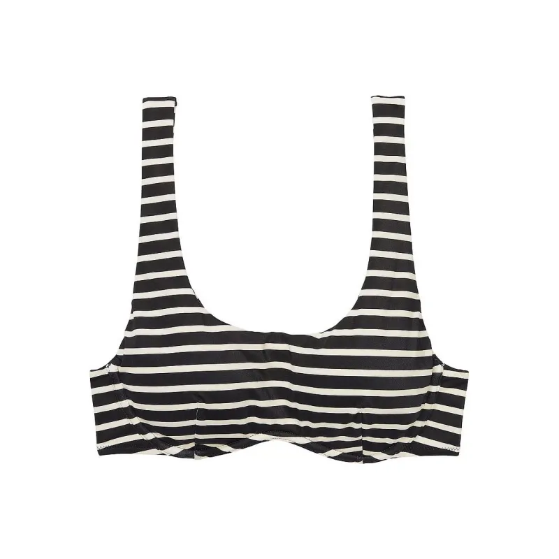 Victoria's Secret PINK THE WAVE BIKINI TOP / Black Bikini Women's Black-0