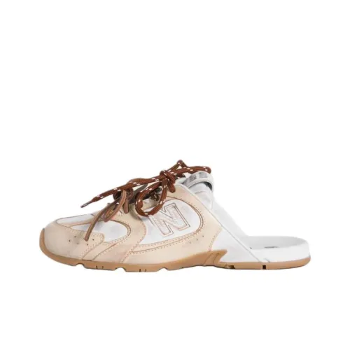 MIU MIU x New Balance NB 530 SL Abrasion-Resistant Slip-Resistant Wrap-toe Slippers Women's White Brown