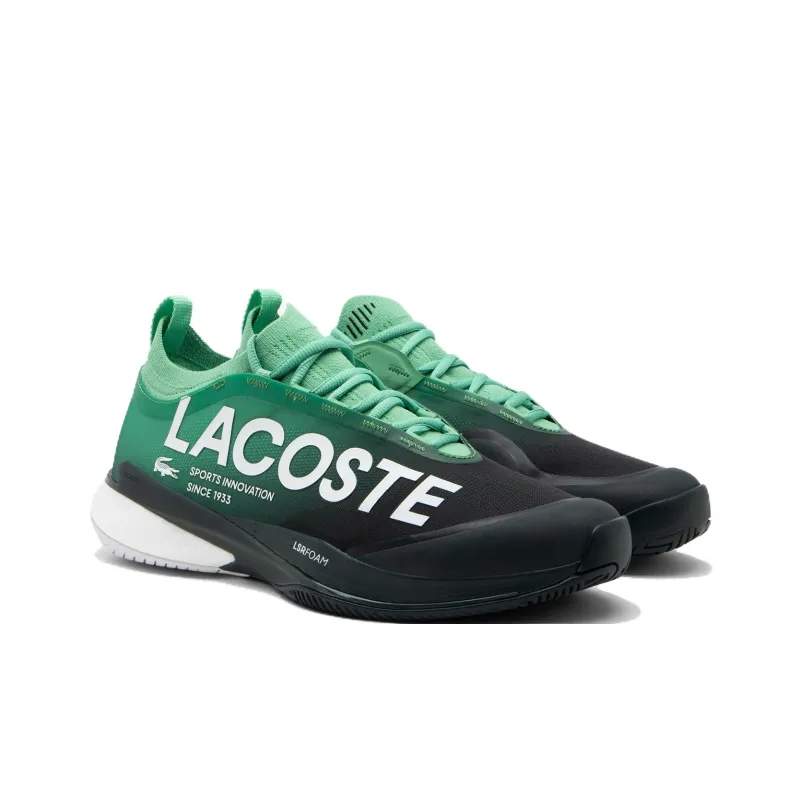 LACOSTE Anti Slip Wear Resistant Low Top Tennis Shoes Men's Green-2
