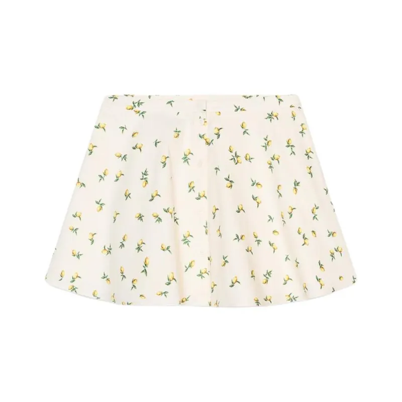 ZARA Casual Short Skirts Women's Yellow-0