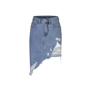 Guuka Hero Denim Short Skirts Women's Light Blue