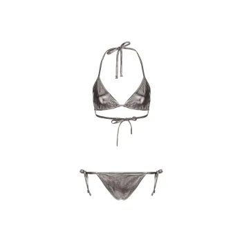 BALMAIN Metallic finish Bikini Set