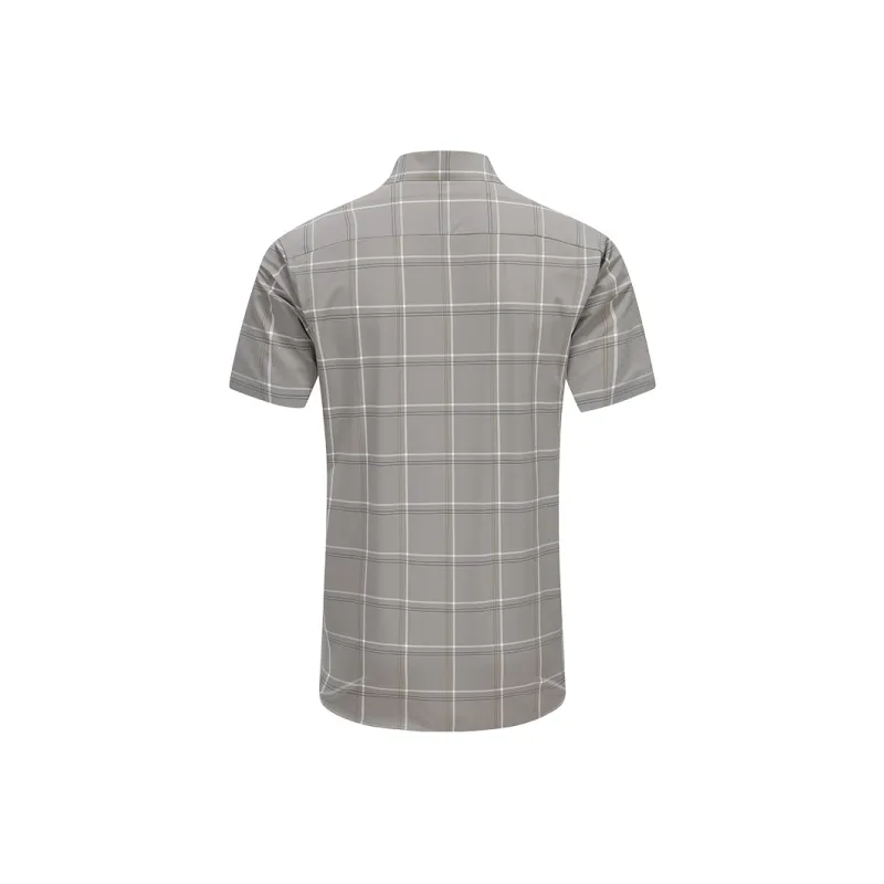 DIDIBOY Shirts Men Green Plaid-1