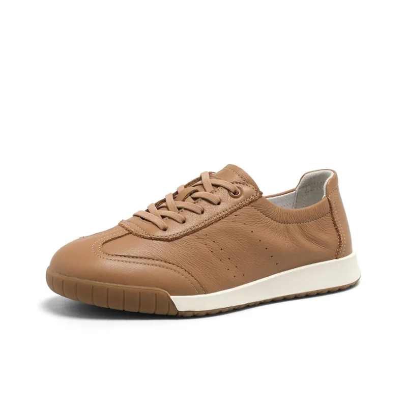 NAVIGARE Small Sailboat Height Increasing Low Top Casual Shoes Women's Khaki-1