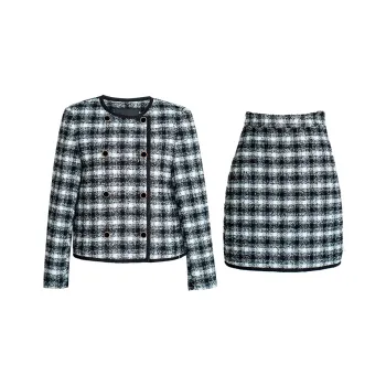 ROEYSHOUSE Skirt Set Women's Black White