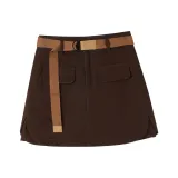 Coffee Cargo Short Skirts
