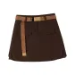 Coffee Cargo Short Skirts