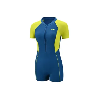 LiNing One piece Swimsuit Women's New Denim Blue