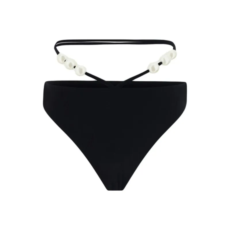 Magda Butrym High Waist Embellished Swim Bottom-0