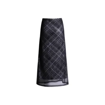 ZNZX Casual Long Skirts Women's Black