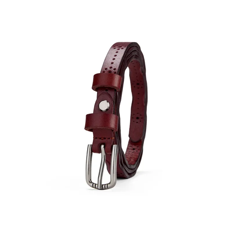 PIERRE CARDIN Top Grain Leather Belts Women's 1.4cm-18