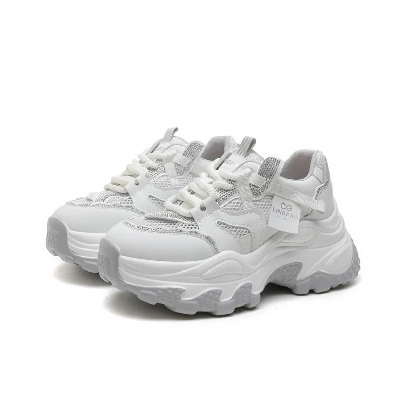 LINGPAO Low Top Chunky Sneakers Women's-2