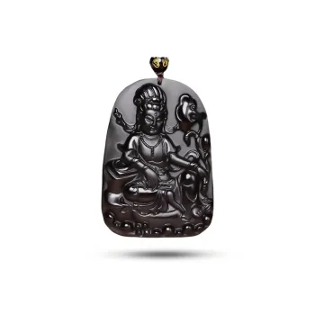 Sima Is Ethereal Obsidian Pendants Unisex
