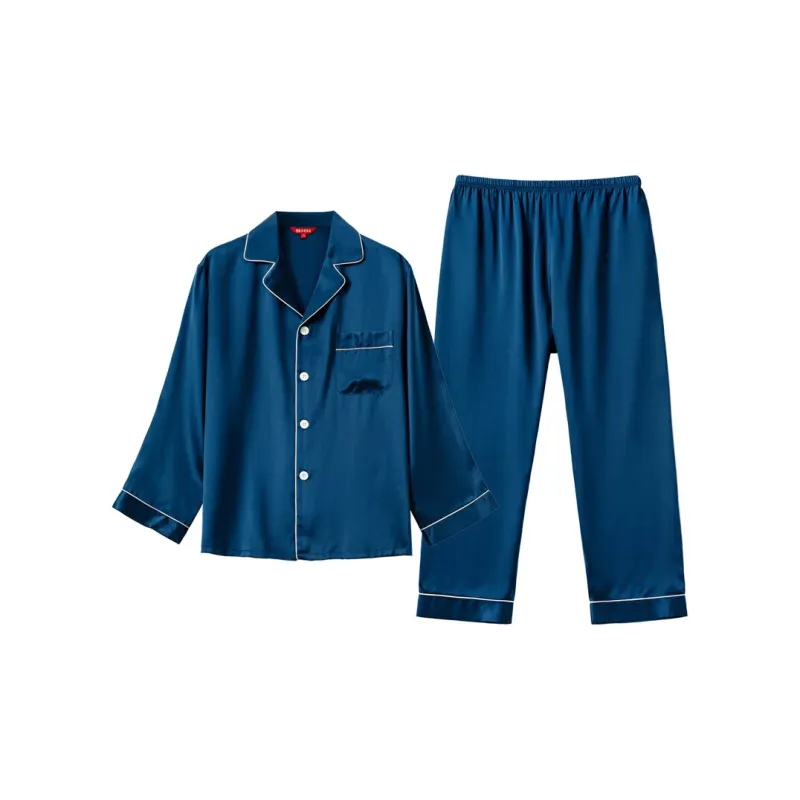 Silk boundary Men Pajama Sets-35