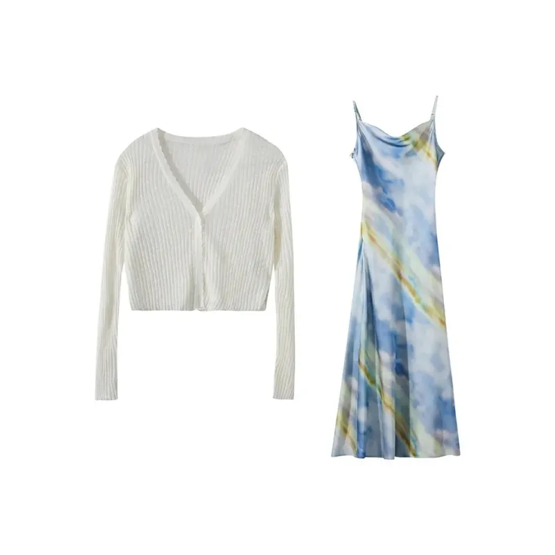 ETSE Two Piece Skirt Sets Women's-0