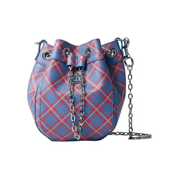 Vivienne Westwood Adjustable Detachable Strap Bucket Bag, Shoulder Bag Trumpets Women's Purple