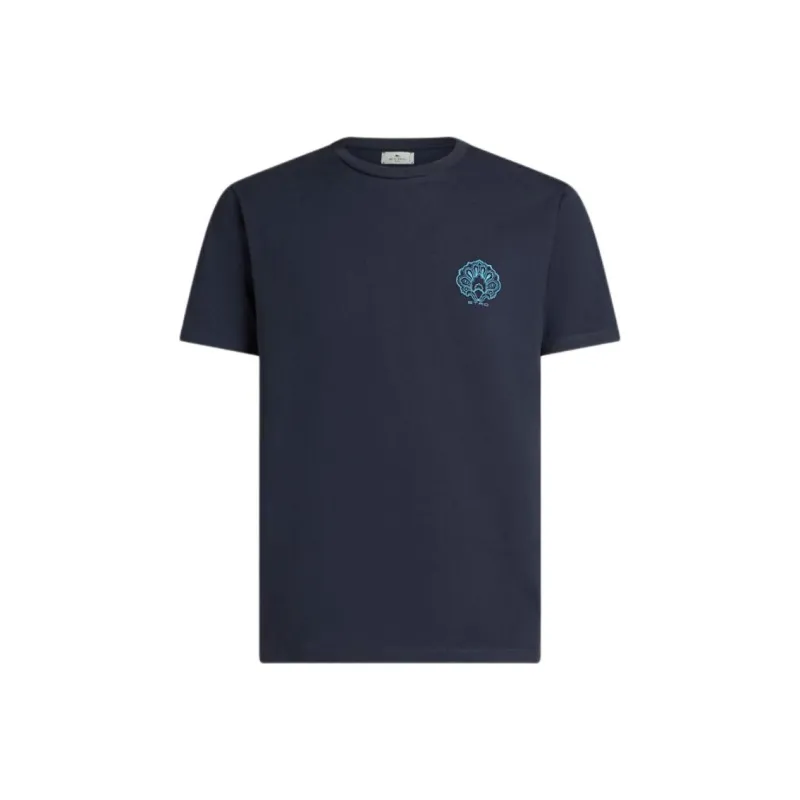ETRO Logo Printed Crewneck T Shirt-0