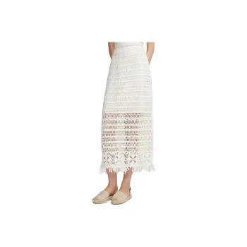 ELLE Casual Long Skirts Women's White