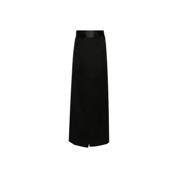 MM6 Maison Margiela Pleat detailing Maxi Skirt