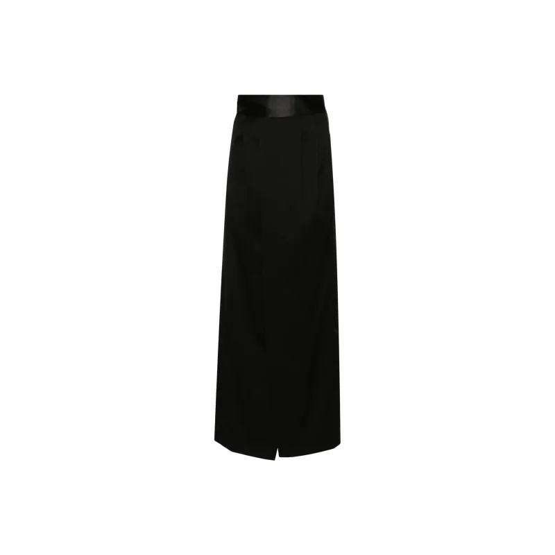MM6 Maison Margiela Pleat detailing Maxi Skirt-0