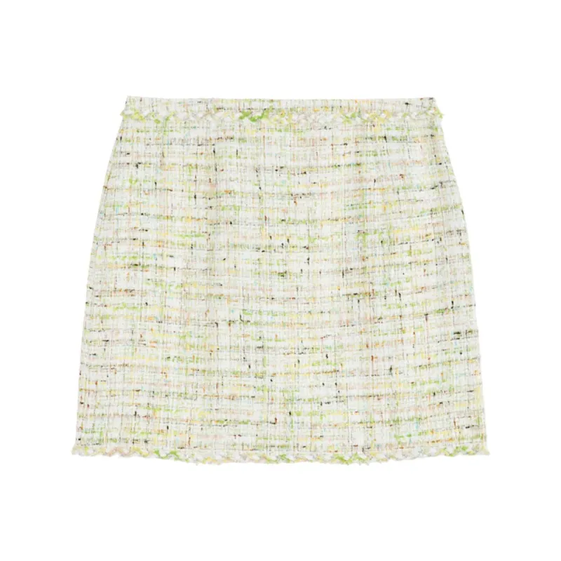 Bebe SS24 Casual Short Skirts Women's Yellow Green-0