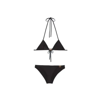 GUCCI Gg Stretch Jersey Bikini Black/Gold tone