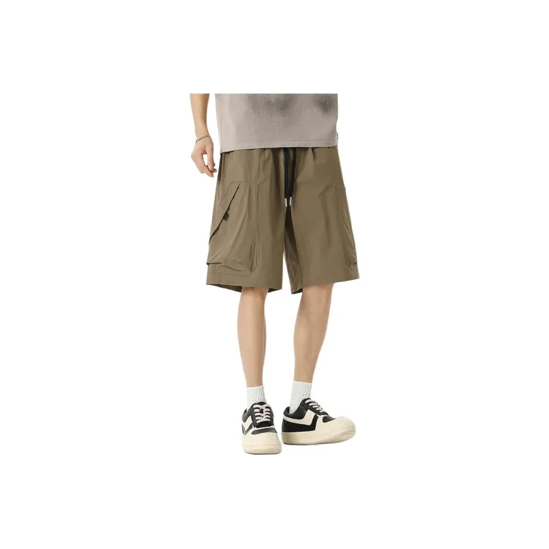 WOOD SOON Outdoor Casual Trendy Brand Japanese Style Sports Knee Length Pants Unisex-4