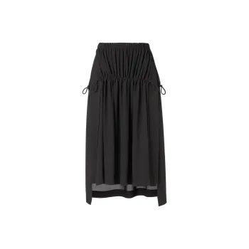 Onitsuka Tiger Ws Skirt Casual Long Skirt Women's Black