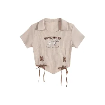 ABBY GODDESS T Shirts Women's Khaki