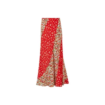 Rixo SS24 Casual Long Skirts Women's Multicolor