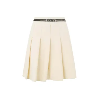 GCDS Knit Pleated Skirt